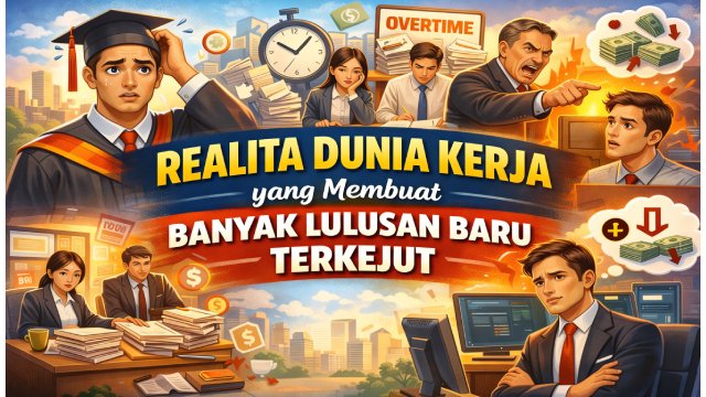 ralita dunia kerja yang membuat lulusan baru terkejut